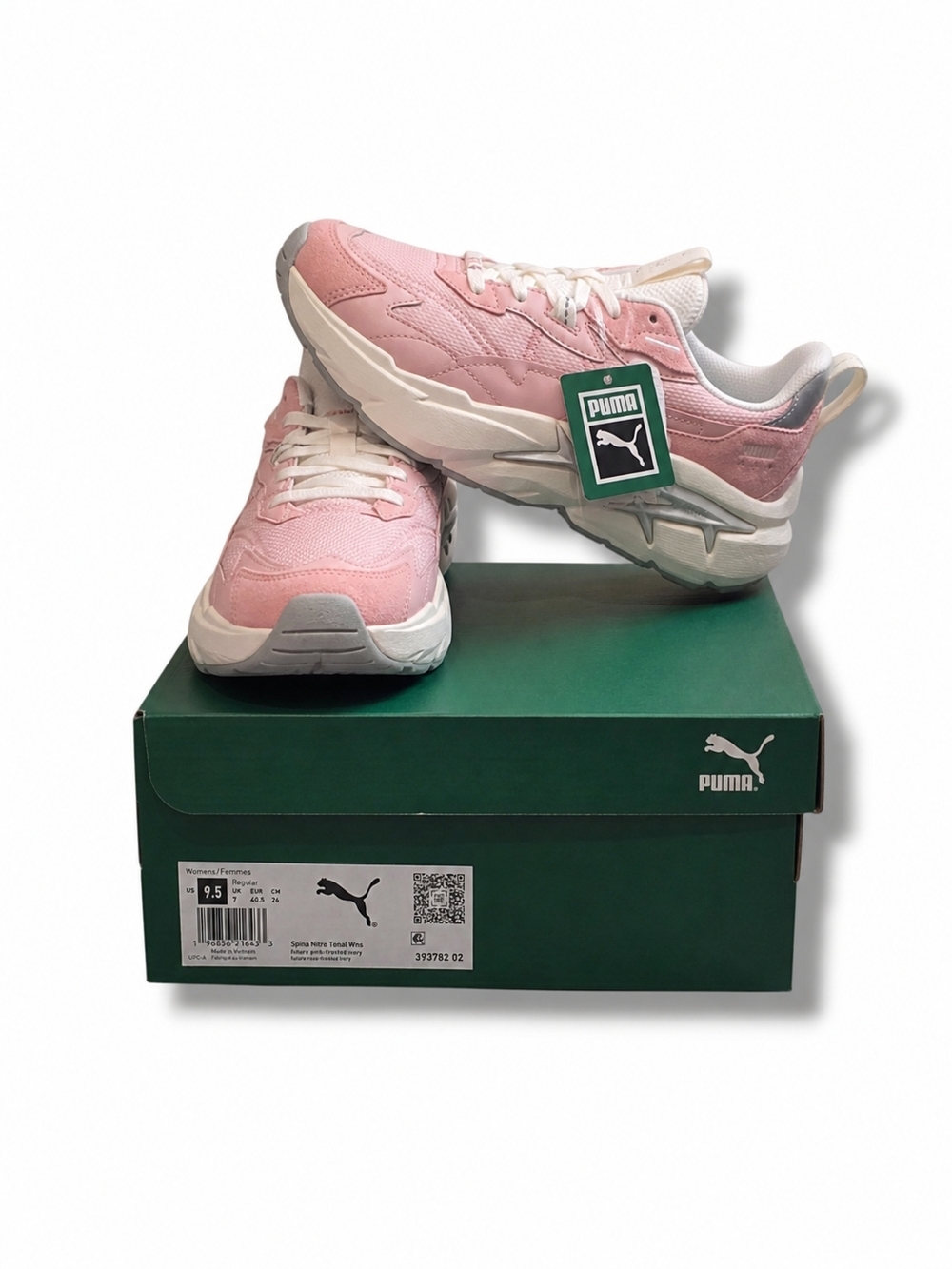 Puma Spina Nitro Tonal Women’s Size 9.5 Pink/Frosted Ivory – Brand New w/ Box &